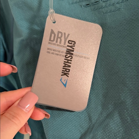 Gymshark Dusky Teal Flawless Knit Long Sleeve Crop Top Size Large NWT - Picture 4 of 7